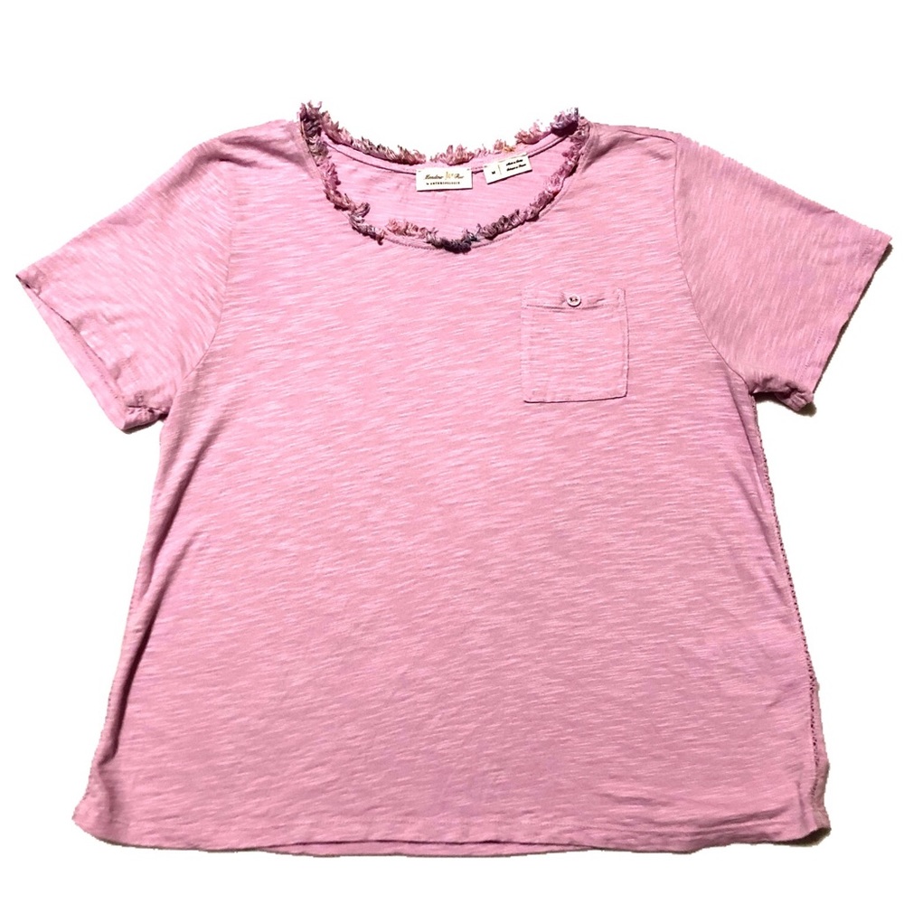 Anthropologie Meadow Rue Pinky Purple Shirt